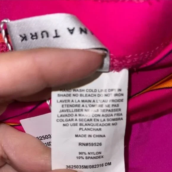 TRINA TURK Vivid Vista Women Cover up Sz L Tunic Dress & Sz XL Pants - Picture 7 of 8